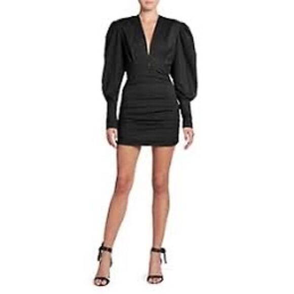 Isabel Marant Stella Puff Sleeve Mini Dress - Picture 1 of 10